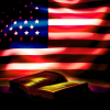 The American flag and the Bible